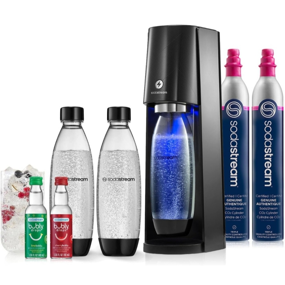 SodaStream Black Sparkling Water Maker Set